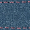 Pasek C1 22mm | Niebieski Jeans / Różowa nić | Części skórzane bez klamry