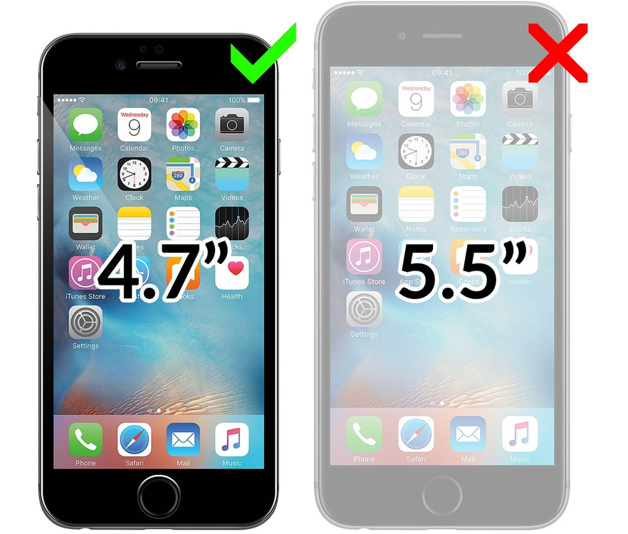 moVear flipSide C skórzane etui do Apple iPhone 6 / 6s (4.7") | Skóra naturalna gładka (Cappuccino)