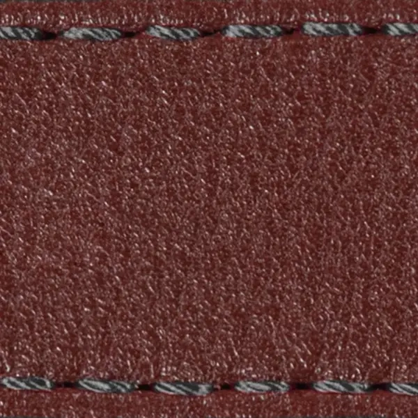 Pasek C1 23mm | Kasztanowy / Grafitowa nić | Części skórzane bez klamry