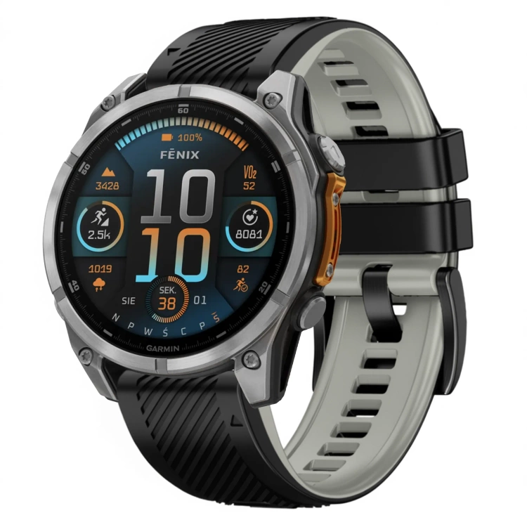 Pasek silikonowy SIL S1 do Garmin QuickFit 26mm (Fenix / Epix / Quatix / Tactix / Enduro - 51mm) Czarny - moVear