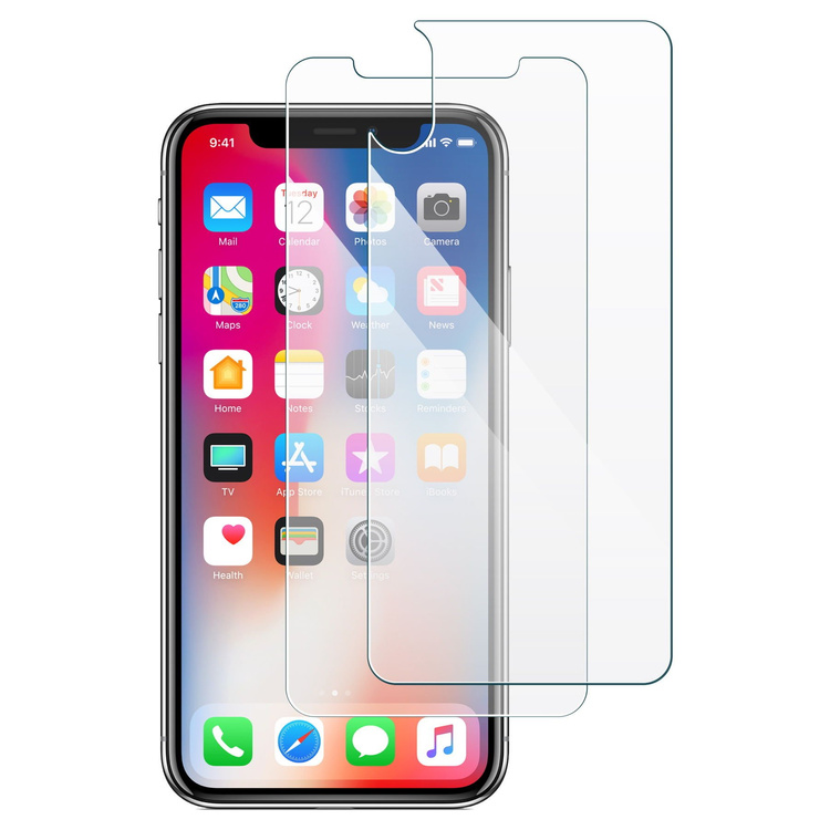 moVear GLASS mSHIELD 2.5D na Apple iPhone Xs / X | Szkło Hartowane (Przód + Tył)
