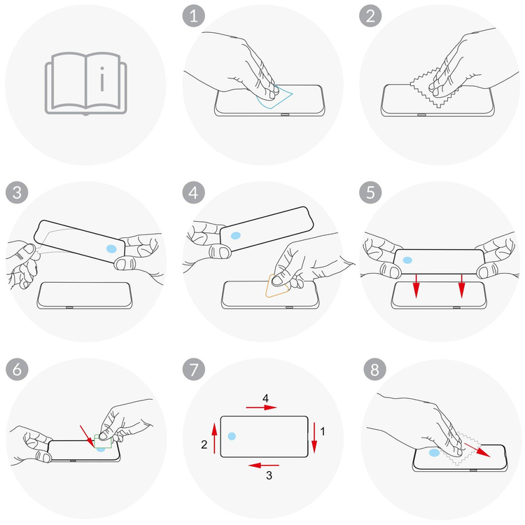 moVear GLASS mSHIELD 3D do Samsung Galaxy A8 (2018) (5.6") (na cały ekran)