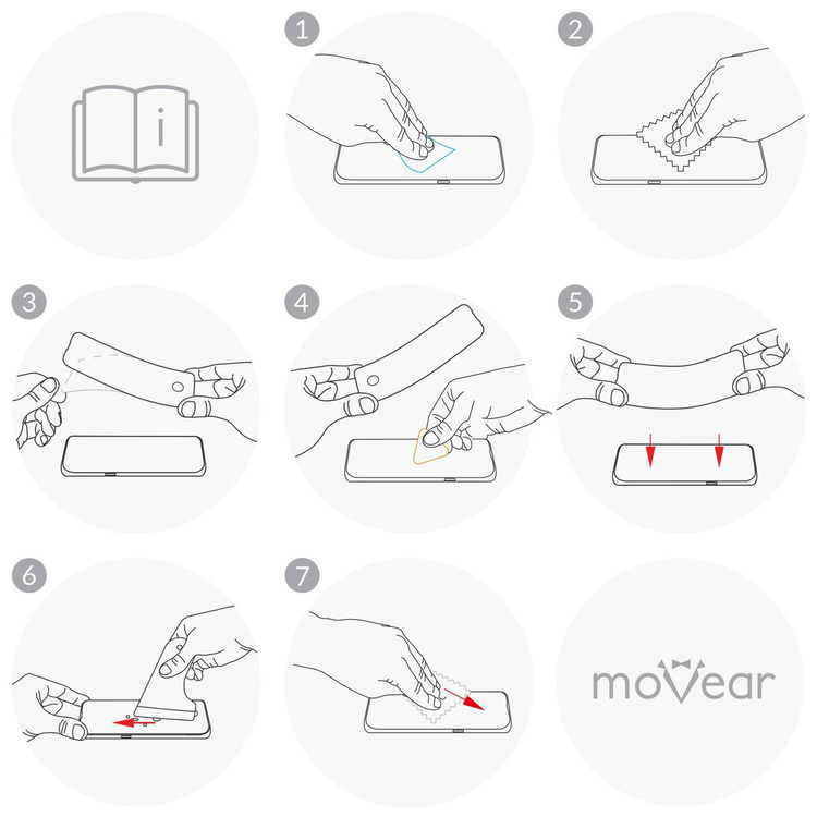 moVear flexible mSHIELD 2D do Apple iPhone 12 Pro Max (6.7"). Pancerne szkło hybrydowe.