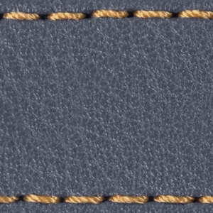 Pasek C1 22mm | Szary stalowy / Złota nić | Części skórzane bez klamry