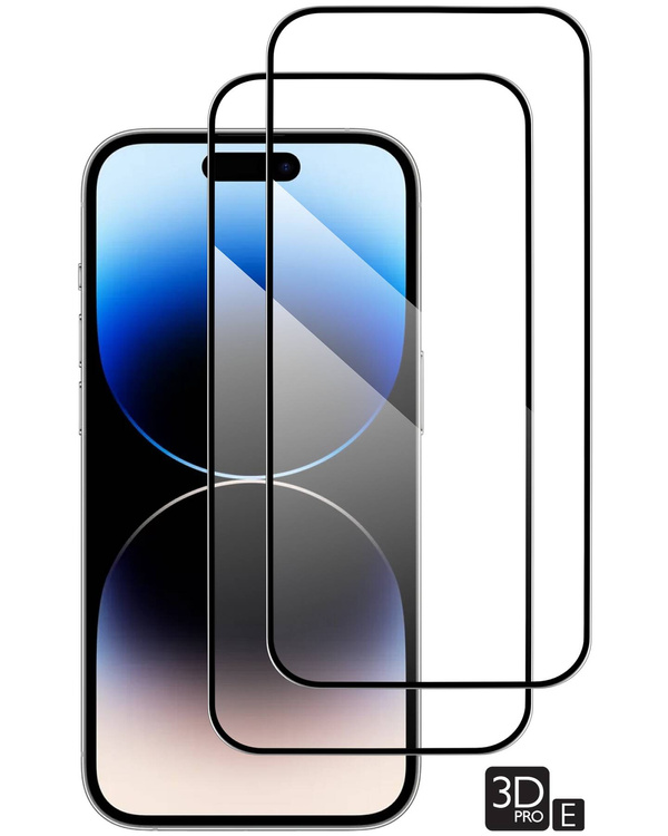 2 szt. | moVear GLASS mSHIELD 3D PRO-E do Apple iPhone 14 Pro Max (6.7") (kompatybilne z etui)