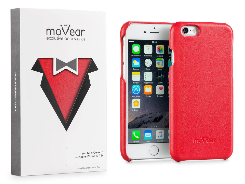 moVear backCover S Skórzane Etui Plecki do Apple iPhone 6 / 6s | Skóra Gładka | Cappuccino