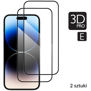 2 szt. | moVear GLASS mSHIELD 3D PRO-E do Apple iPhone 14 Pro Max (6.7") (kompatybilne z etui)