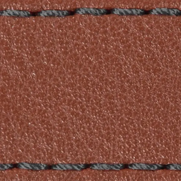 Pasek C1 23mm | Brązowy / Grafitowa nić | Części skórzane bez klamry