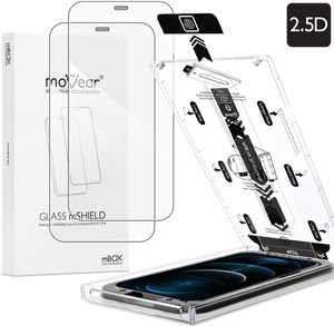 2 szt. | moVear mBOX GLASS mSHIELD 2.5D do Apple iPhone 12 Pro Max (6.7") (łatwy montaż)