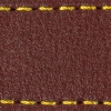 Pasek C1 23mm | Kasztanowy / Żółta nić | Części skórzane bez klamry