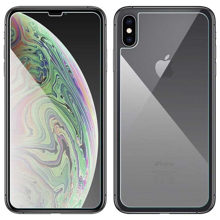 moVear GLASS mSHIELD 2.5D na Apple iPhone Xs MAX | Szkło Hartowane (Przód + Tył)