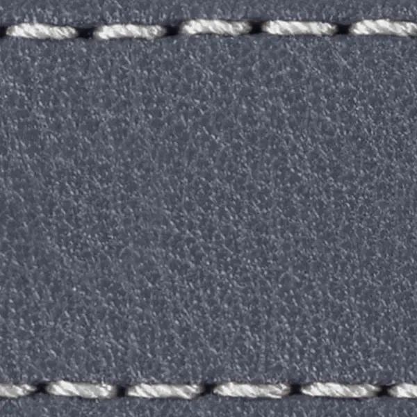 Pasek C1 23mm | Szary stalowy / Srebrna nić | Części skórzane bez klamry