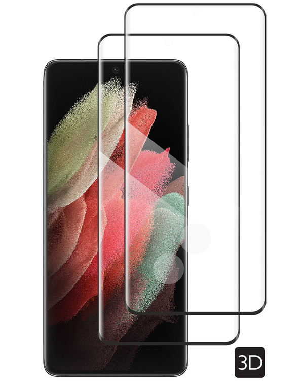 2 szt. | moVear GLASS mSHIELD 3D do Samsung Galaxy S21 Ultra (6.8") (na cały ekran)