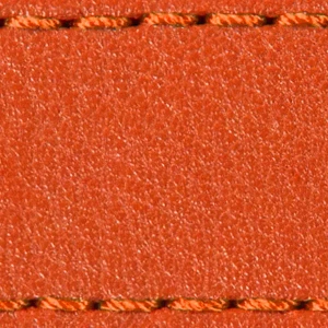 Pasek C1 22mm | Pomarańczowy / Ciemnopomarańczowa nić | Części skórzane bez klamry