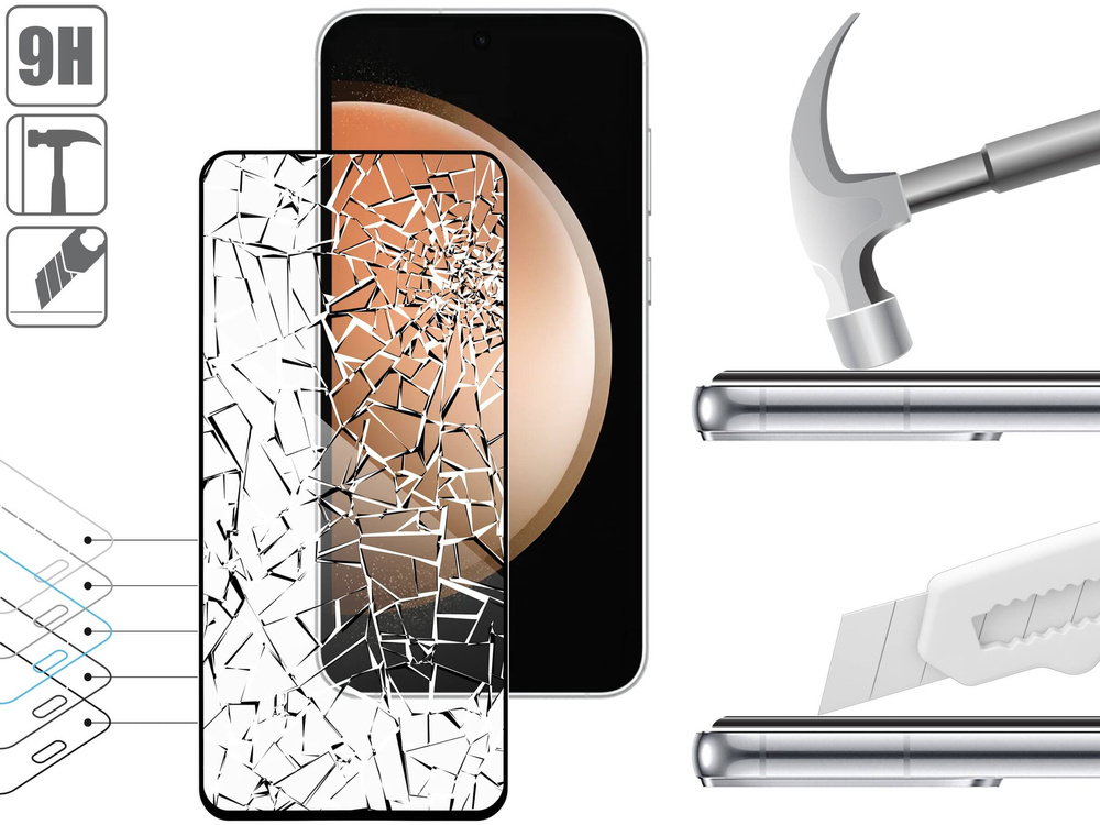 2 szt. | moVear GLASS mSHIELD 2.5D MAX do Samsung Galaxy S23 FE (6.4") (kompatybilne z etui)