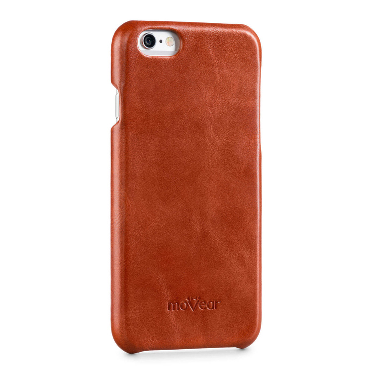 moVear backCover S Skórzane Etui Plecki do Apple iPhone 6 / 6s | Skóra Gładka | Cappuccino