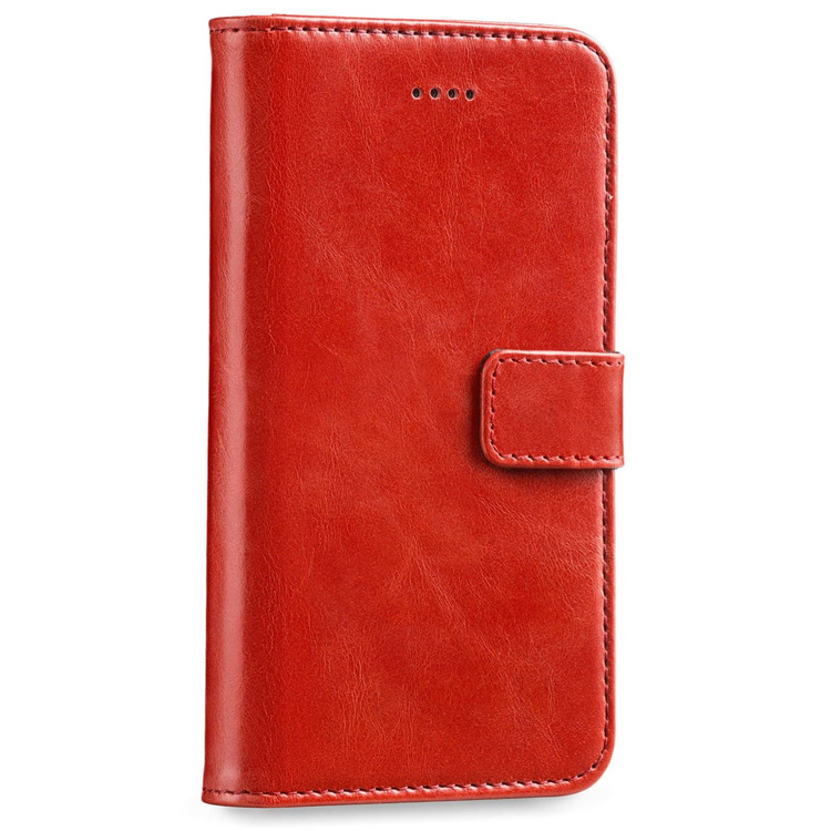 moVear multiCover W Skórzane Etui 3w1 do Apple iPhone 6 / 6s | Portfel, Wallet | Skóra Vintage | Czerwony
