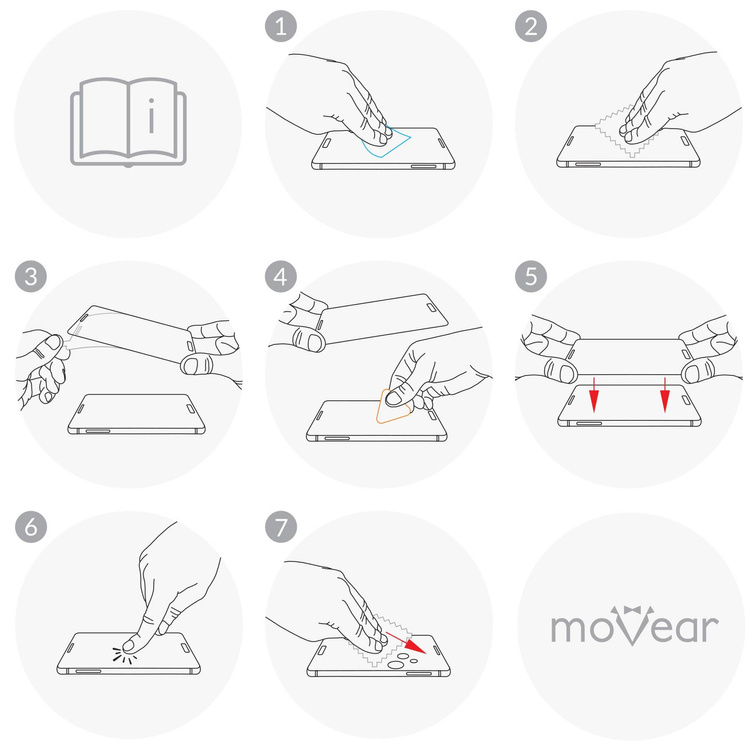 moVear GLASS mSHIELD 3D PRO do Apple iPhone 8 Plus / 7 Plus (5.5") (na cały ekran)