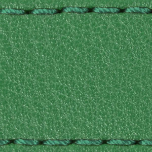 Pasek C1 22mm | Zielony / Ciemnozielona nić | Części skórzane bez klamry