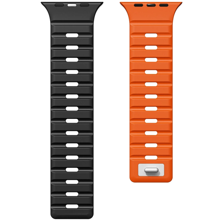 Pasek silikonowy SIL M1 do Apple Watch 10 / 9 / 8 / 7 / 6 / 5 / 4 / SE (42/41/40mm) | Czarny