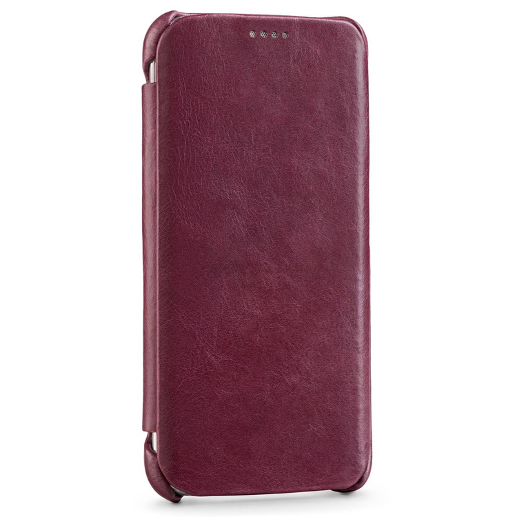 
                    moVear flipSide S Skórzane Etui do Samsung Galaxy S6 edge | Skóra Vintage | Fioletowy
