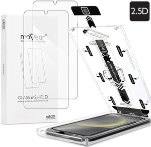 2 szt. | moVear mBOX GLASS mSHIELD 2.5D do Samsung Galaxy S25 / S24 (6.2") (łatwy montaż)