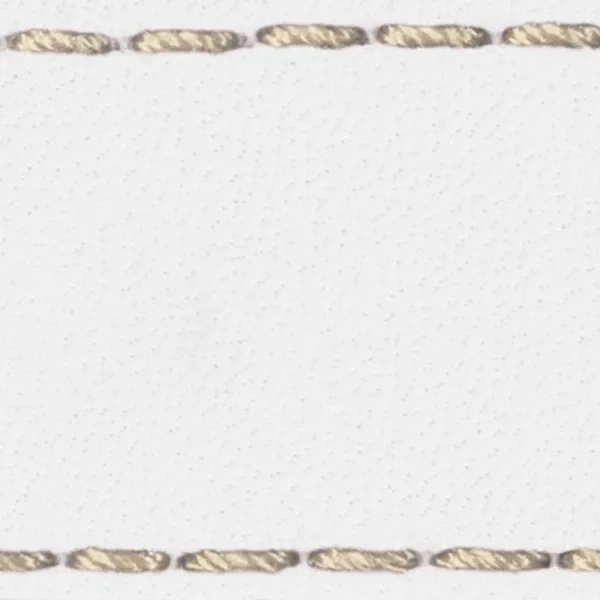 Podkładka W1 do paska 20mm | Biały / Kremowa nić