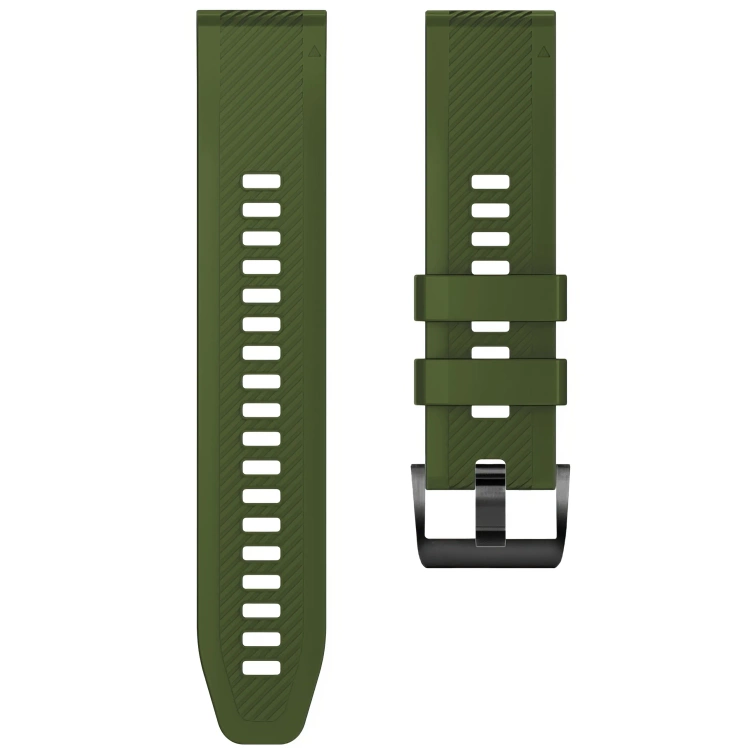 Pasek silikonowy SIL S1 do Garmin QuickFit 22mm (Fenix / Forerunner / Epix / Instinct / Enduro / Quatix / MARQ - 47/45mm) Khaki - moVear