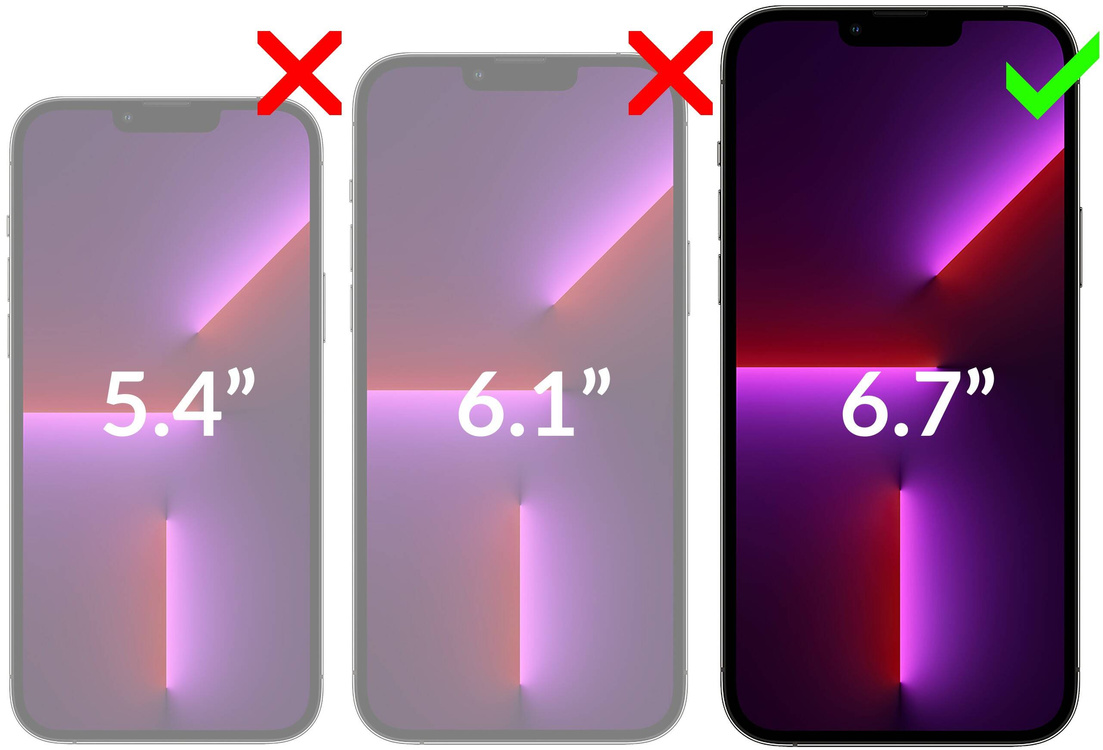 2 szt. | moVear GLASS mSHIELD 2.5D MAX do Apple iPhone 14 Plus / 13 Pro Max (6.7") (kompatybilne z etui)