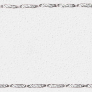 Pasek C1 20mm | Biały / Srebrna nić | Części skórzane bez klamry