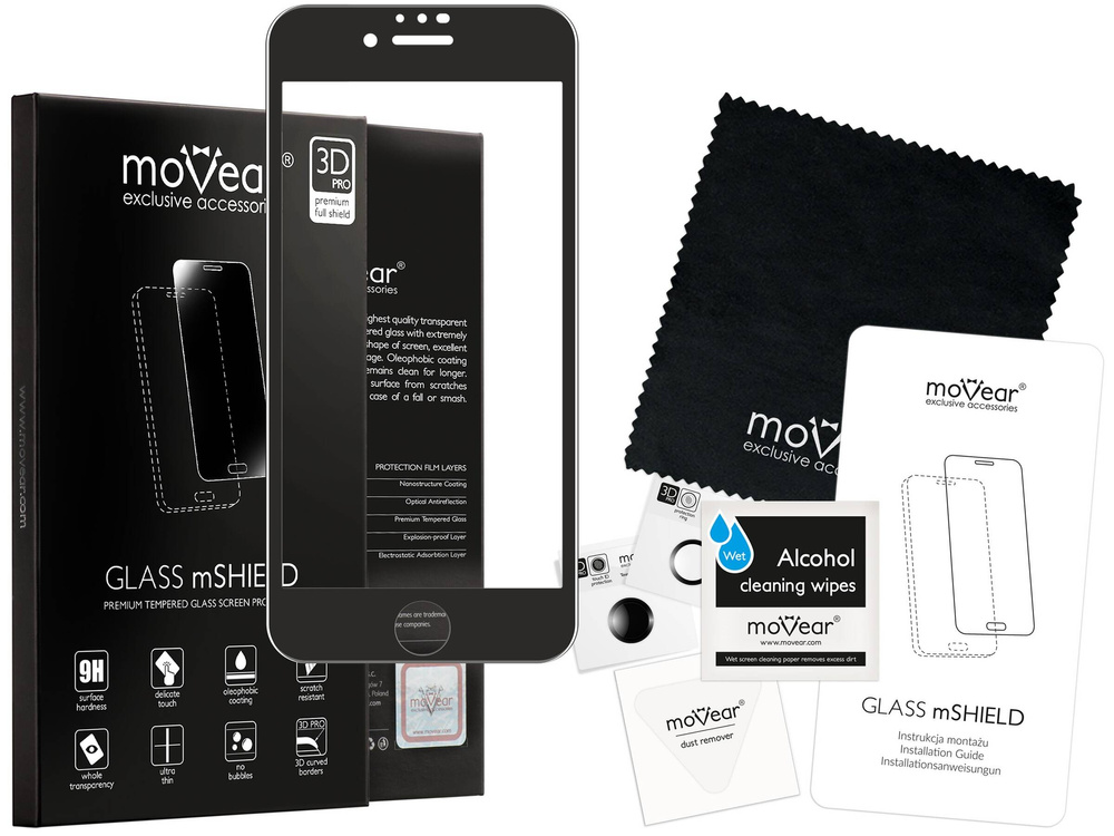 moVear GLASS mSHIELD 3D PRO MATT do Apple iPhone 6 Plus / 6s Plus (5.5") | (Antyrefleksyjne)