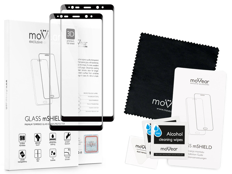 2 szt. | moVear GLASS mSHIELD 3D do Samsung Galaxy Note 8 (6.3") (na cały ekran)