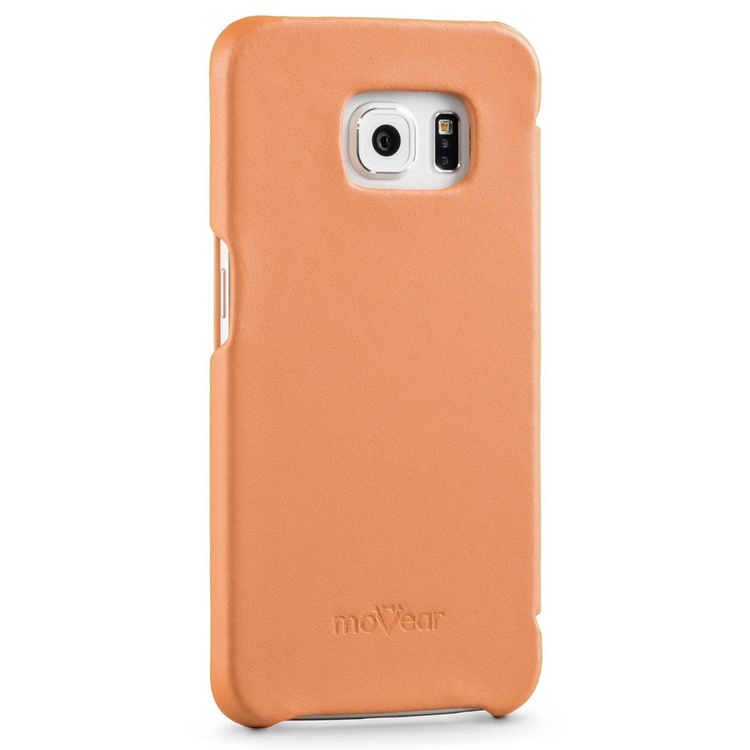 moVear flipSide S skórzane etui do Samsung Galaxy S6 edge (0) | Skóra naturalna gładka (Cappuccino)