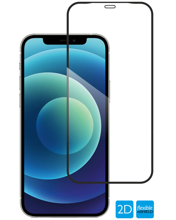 moVear flexible mSHIELD 2D do Apple iPhone 12 Pro / 12 (6.1"). Pancerne szkło hybrydowe.