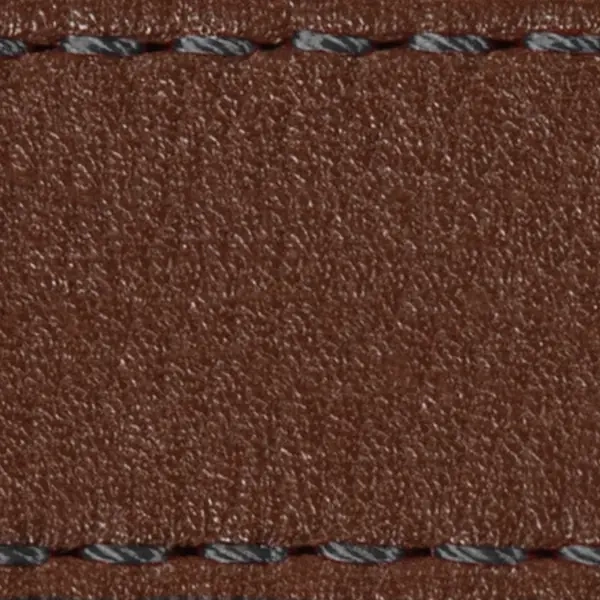 Pasek C1 23mm | Ciemnobrązowy / Grafitowa nić | Części skórzane bez klamry