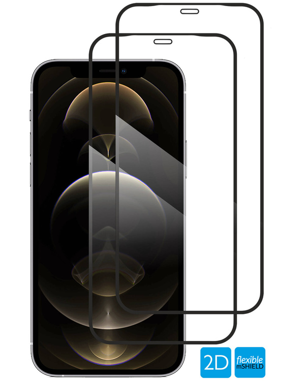 2 szt. | moVear flexible mSHIELD 2D do Apple iPhone 12 Pro Max (6.7"). Pancerne szkło hybrydowe.