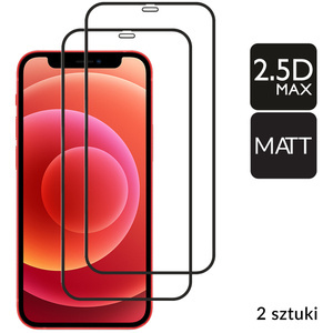 2 szt. | moVear GLASS mSHIELD 2.5D MAX MATT do Apple iPhone 12 Mini (5.4") (Antyrefleksyjne, kompatybilne z etui)