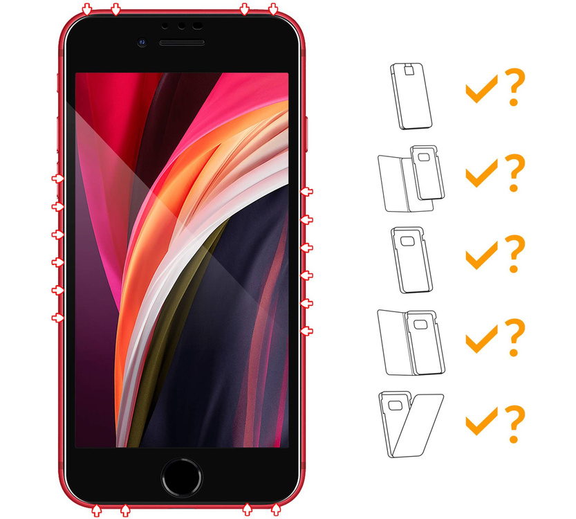 2 szt. | moVear GLASS mSHIELD 3D PRO MATT do Apple iPhone 6s / 6 (4.7") | (Antyrefleksyjne)