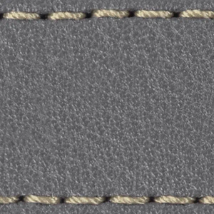 Pasek C1 18mm | Szary / Kremowa nić | Części skórzane bez klamry