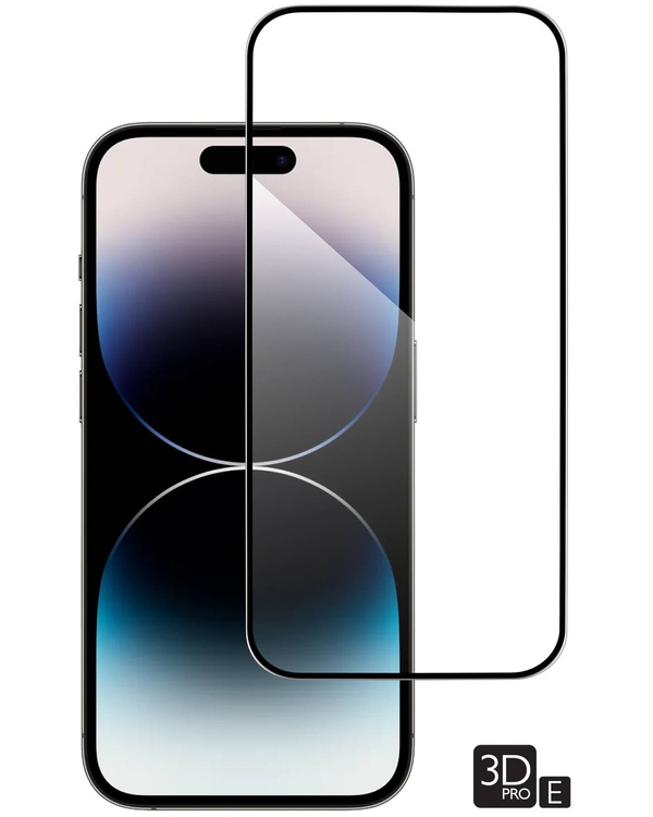 moVear GLASS mSHIELD 3D PRO-E do Apple iPhone 14 Pro (6.1") (kompatybilne z etui)