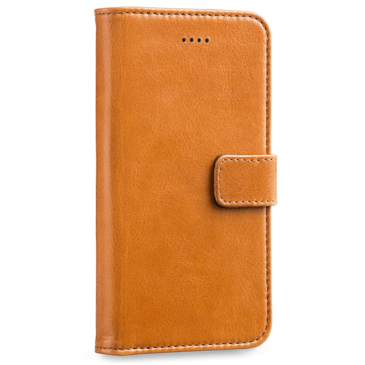 moVear multiCover W Skórzane Etui 3w1 do Apple iPhone 6 / 6s | Portfel, Wallet | Skóra Vintage | Jasnobrązowy