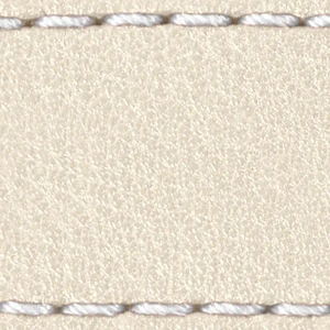 Pasek C1 18mm | Beżowy / Biała nić | Części skórzane bez klamry