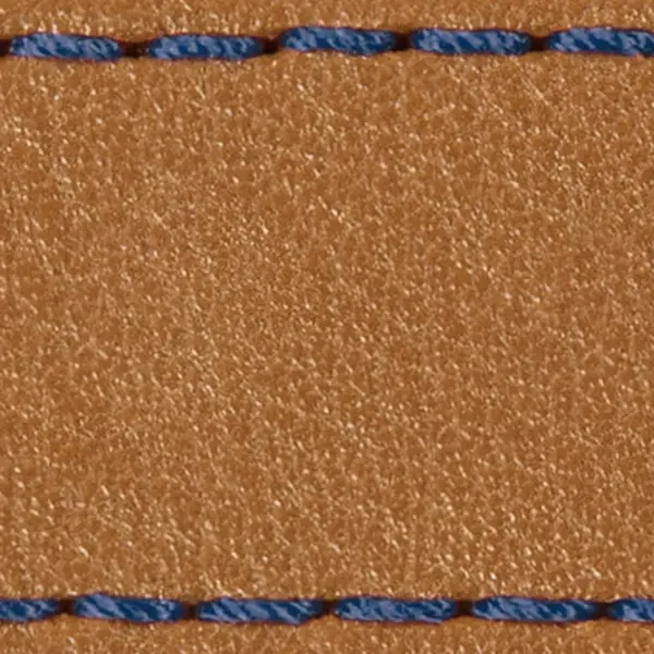 Pasek C1 26mm | Jasnobrązowy / Granantowa nić | Części skórzane bez klamry