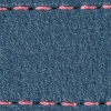 Podkładka W1 do paska 24mm | Niebieski Jeans / Różowa nić