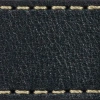 Pasek C1 24mm | Czarny / Kremowa nić | Części skórzane bez klamry