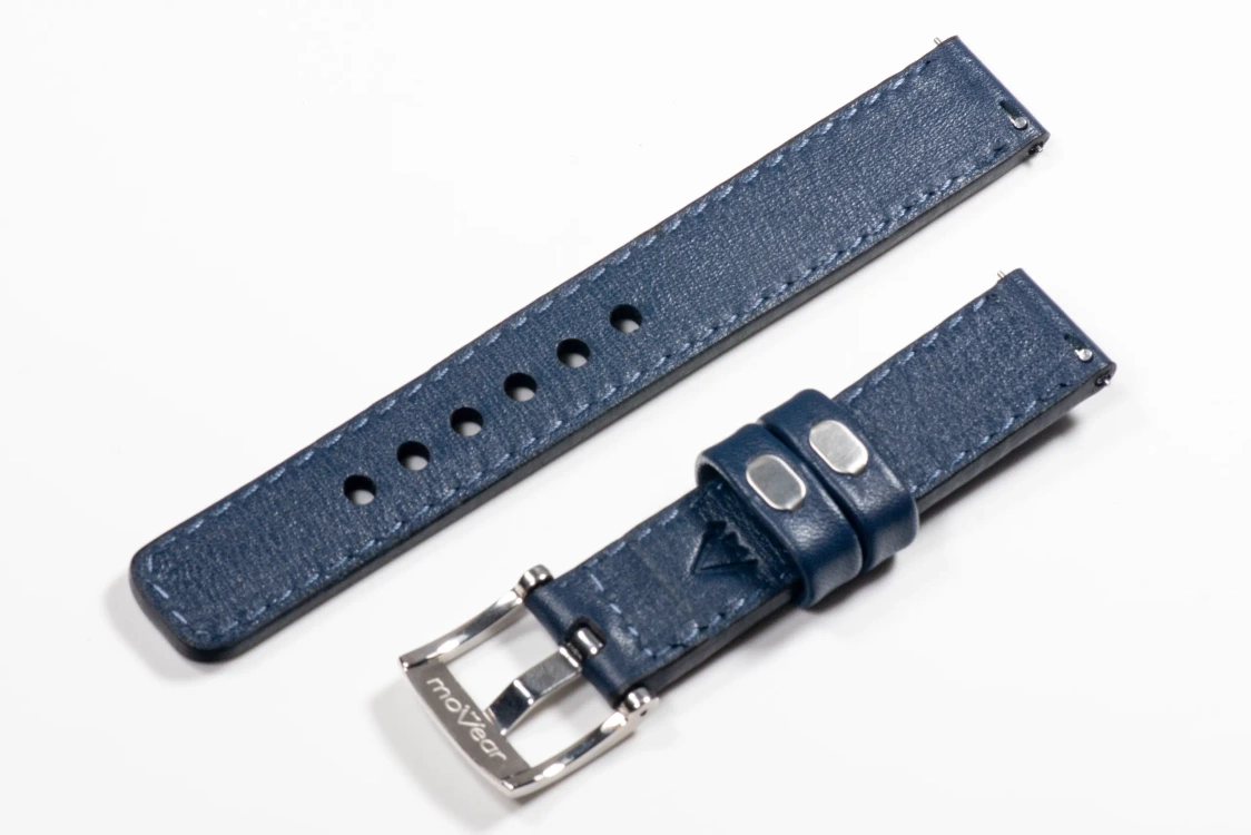 Pasek skórzany 18mm do zegarka / smartwatcha premium MOVEAR / [Outlet P-57]