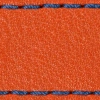 Pasek C1 22mm | Pomarańczowy / Granantowa nić | Części skórzane bez klamry