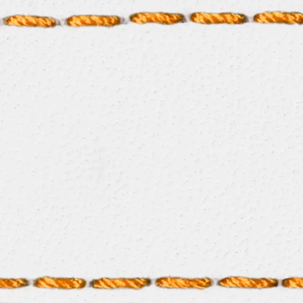 Podkładka W1 do paska 26mm | Biały / Pomarańczowa nić