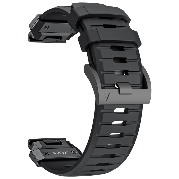 Pasek moVear FKM Extreme do Garmin QuickFit 22mm (Fenix / Forerunner / Epix / Instinct / Enduro / Quatix / MARQ - 47/45mm) Czarny