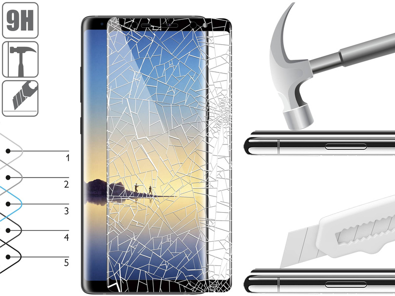 2 szt. | moVear GLASS mSHIELD 3D do Samsung Galaxy Note 8 (6.3") (na cały ekran)